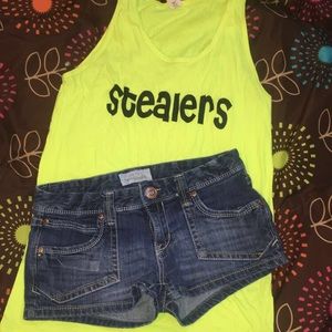 BUNDLE! Aeropostale shorts and neon stillers shirt